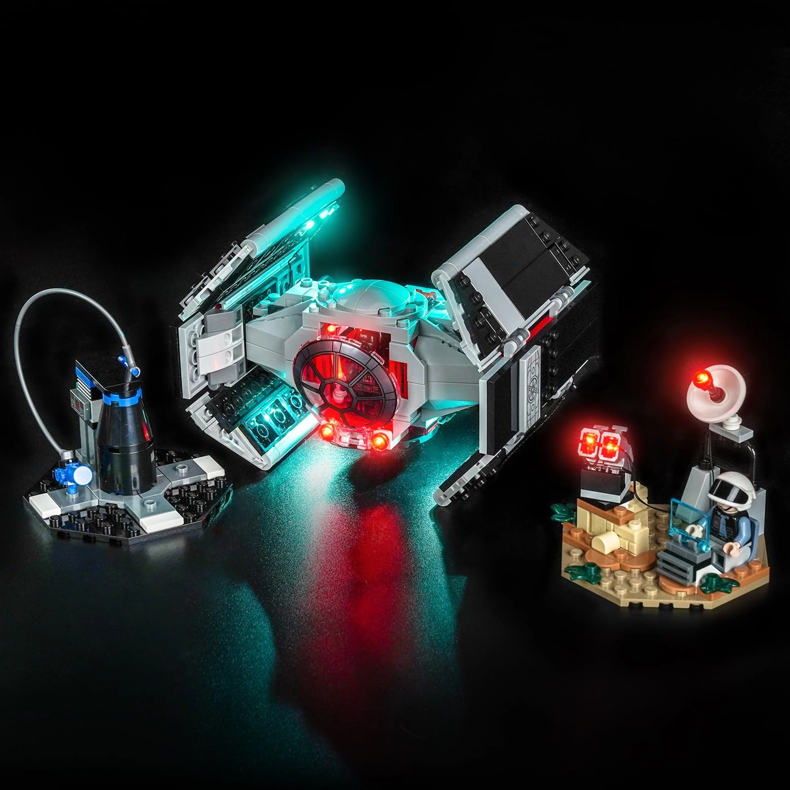 LocoLee Light kit Compatible with 75421 - LED Lighting Accessories for Darth Vader's TIE Fighter