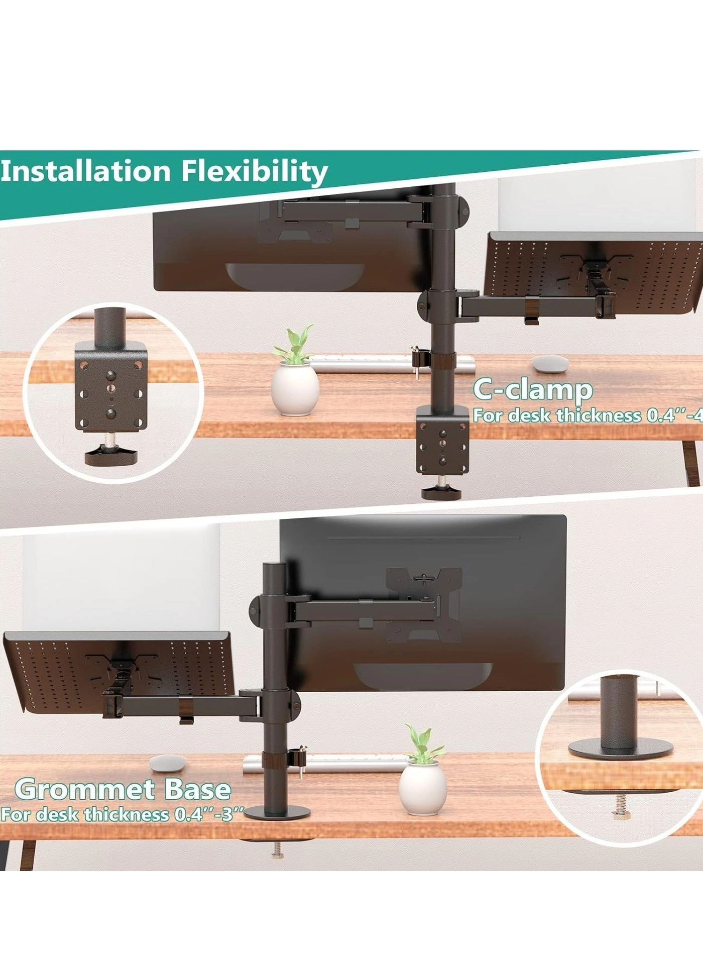 Laptop and Monitor Stand - 27 inches