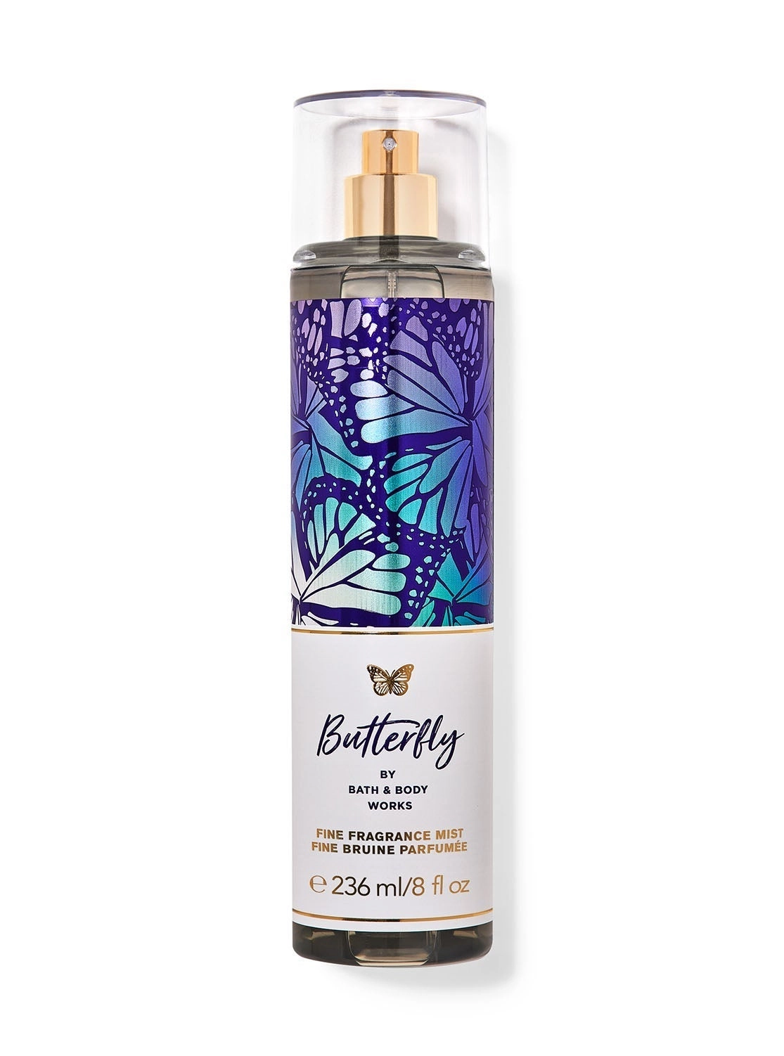 Bath & Body Works Butterfly Fine Fragrance Mist - 8 fl oz / 236 mL raspberry nectar, iris petals and airy vanilla