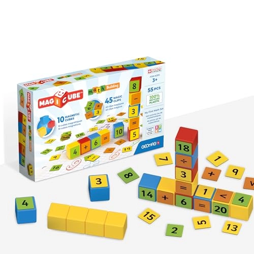 Magicube Math Building And Clips - 55 pcs