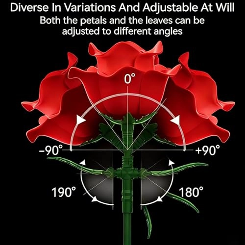 Roses Flowers Botanicals Bouquet Building Set - G 1 pcs