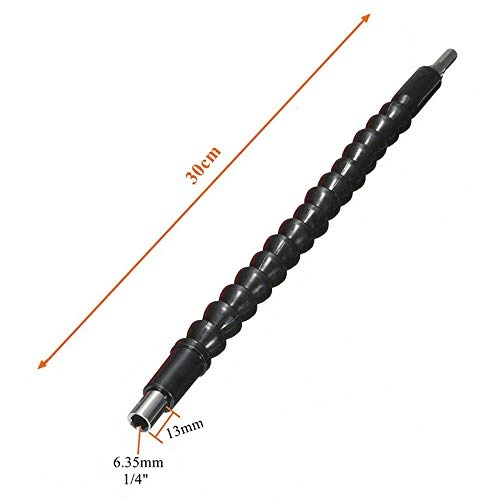 105° Right Angle Drill Adapter - 1/4" Hex Shank Flexible Extension