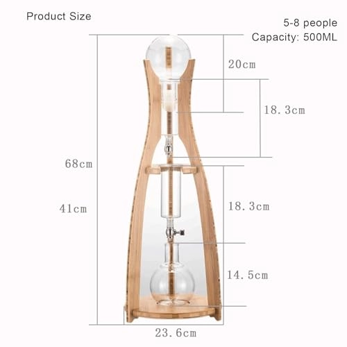 Cold Brew Drip Coffee Maker - 800ml High Borosilicate Glass