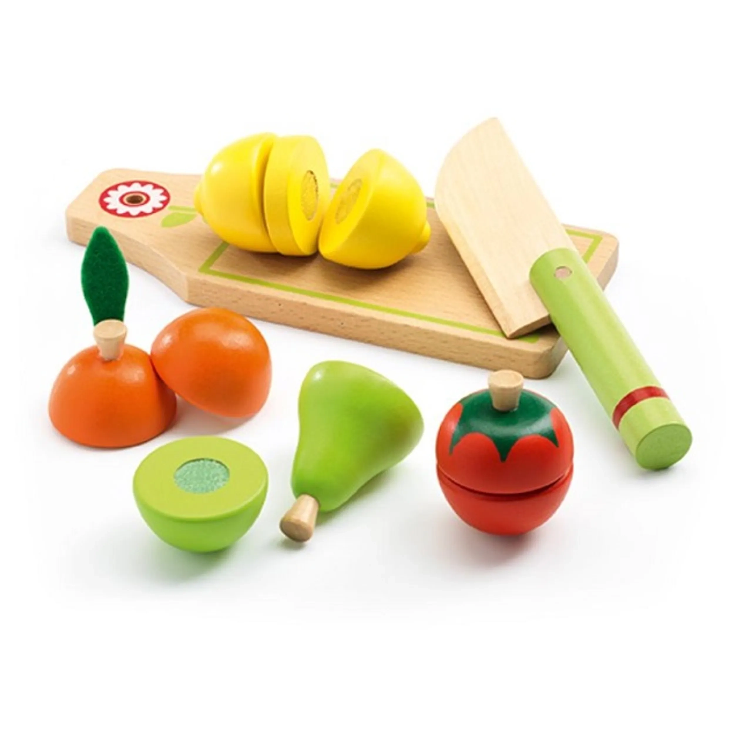 DJECO Role Play - Wooden Fruits And Vegetables