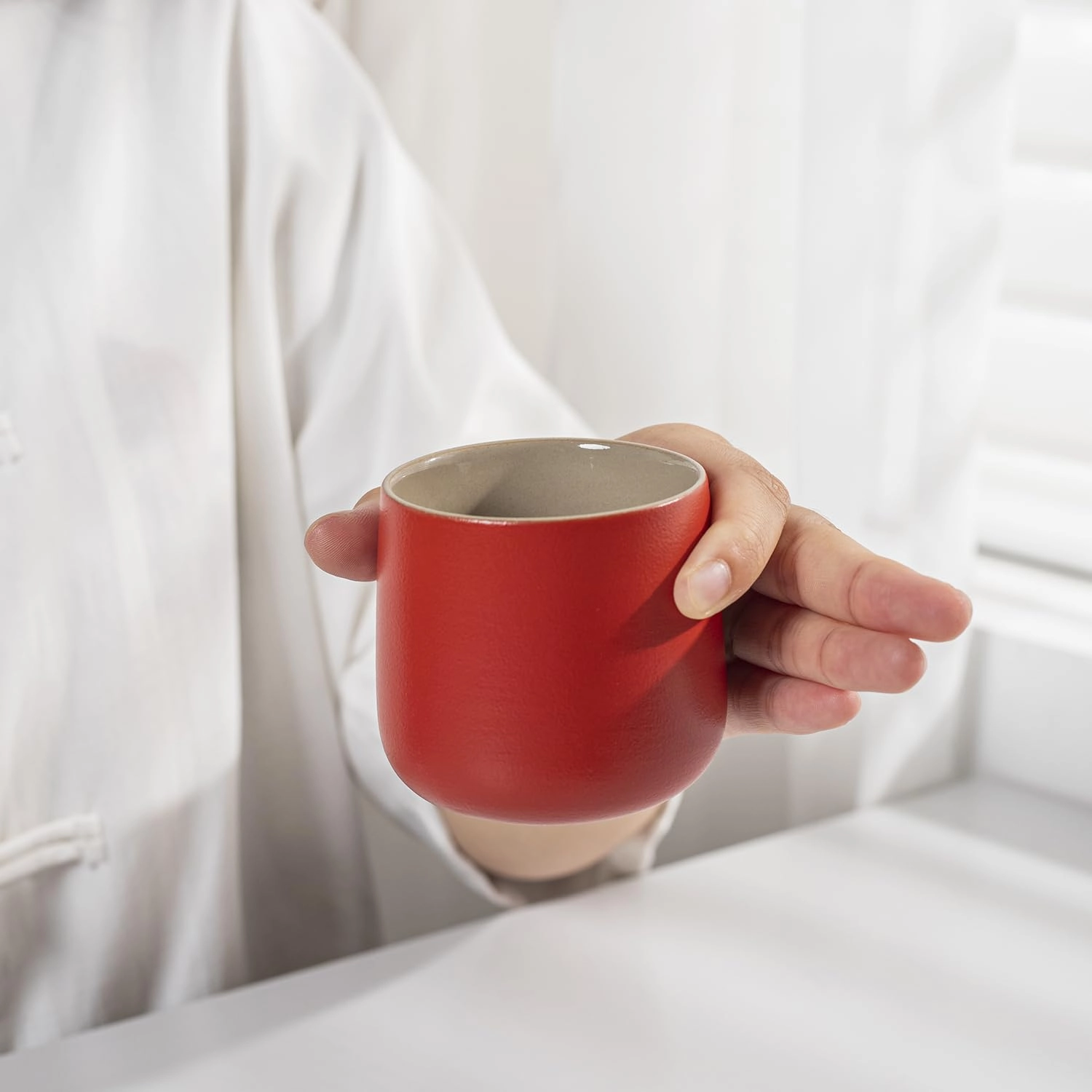 Ceramic Japanese Tea Cup - 4 pcs - 205 ml