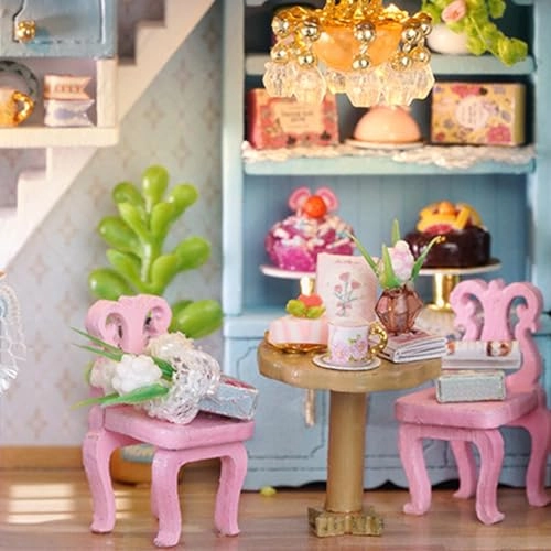 Miniature Dollhouse Kit - candy, cake and milk tea