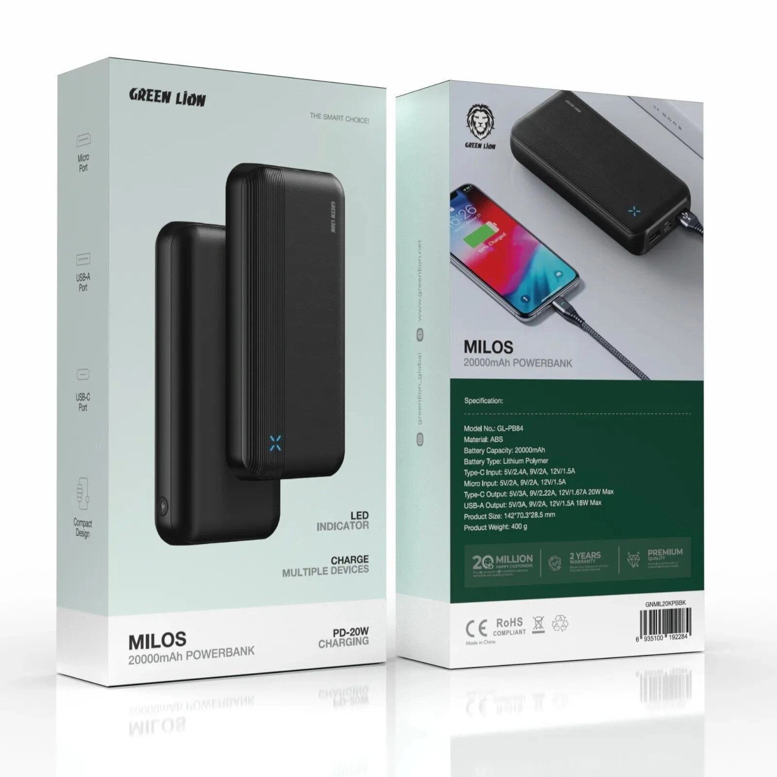 Milos - 20000mAh 20W