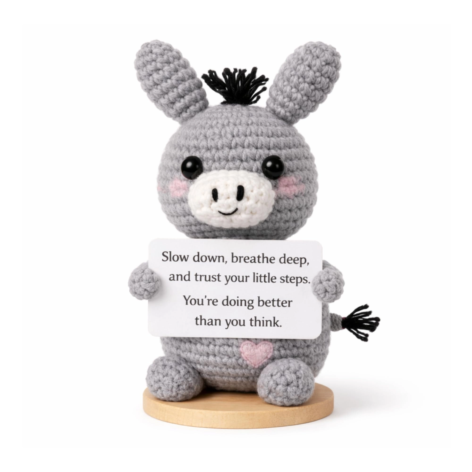 PICKLE BUDDIES Donkey Emotional Support Crochet 14 cm