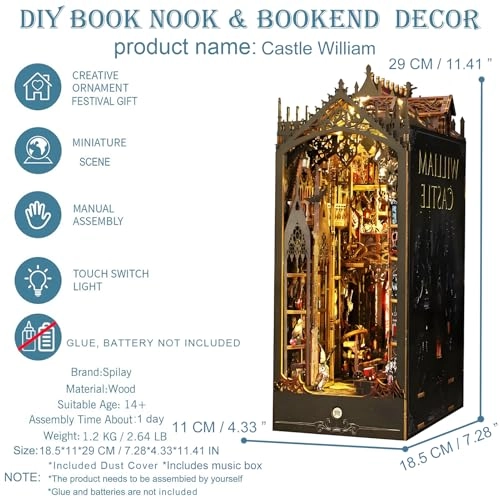DIY Book Nook Kit - Booknook Model Kit