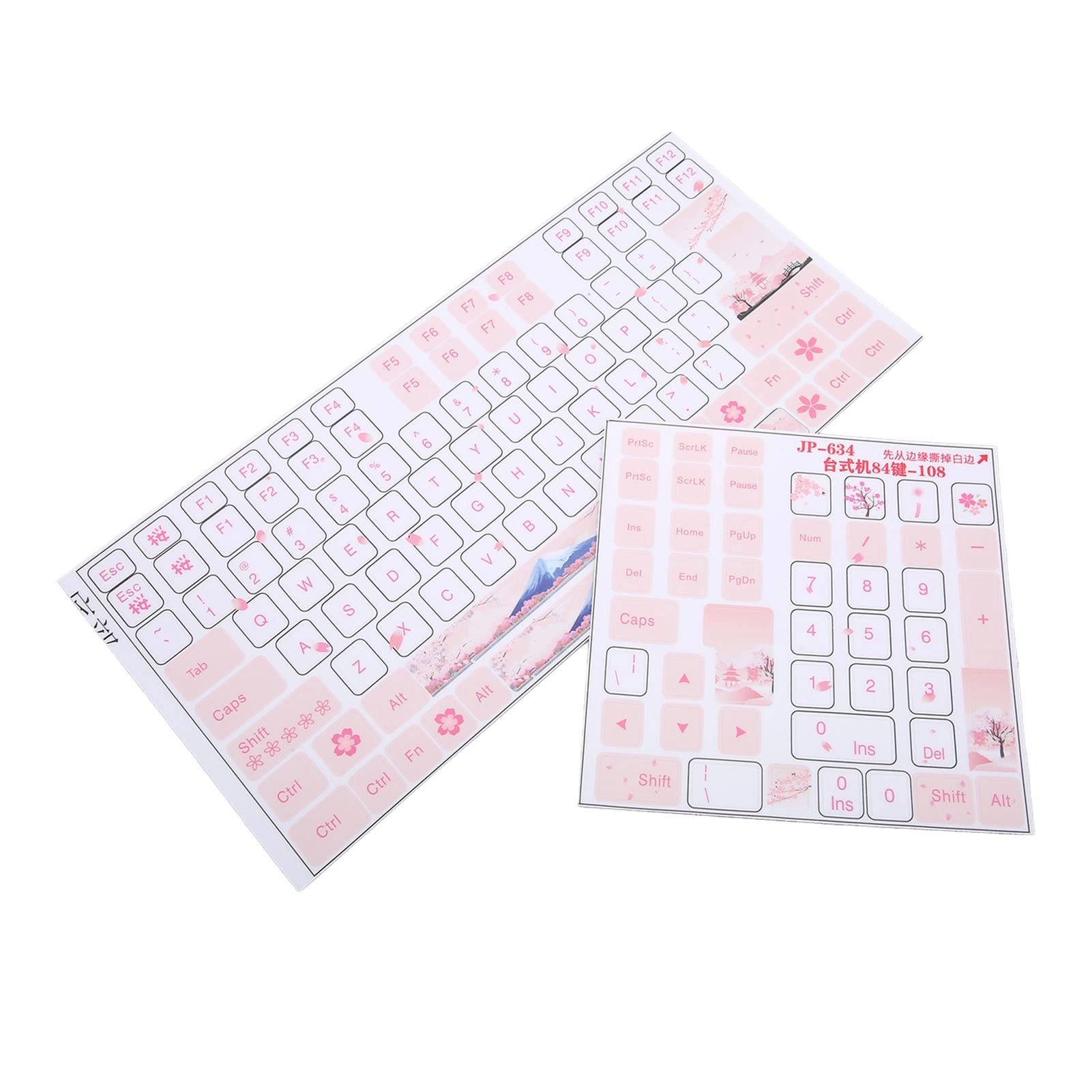 Keyboard Stickers - 2pcs English PVC