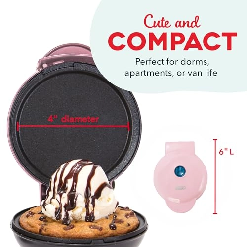 Mini Maker Electric Round Griddle - 4 Inch 350 watts Aqua