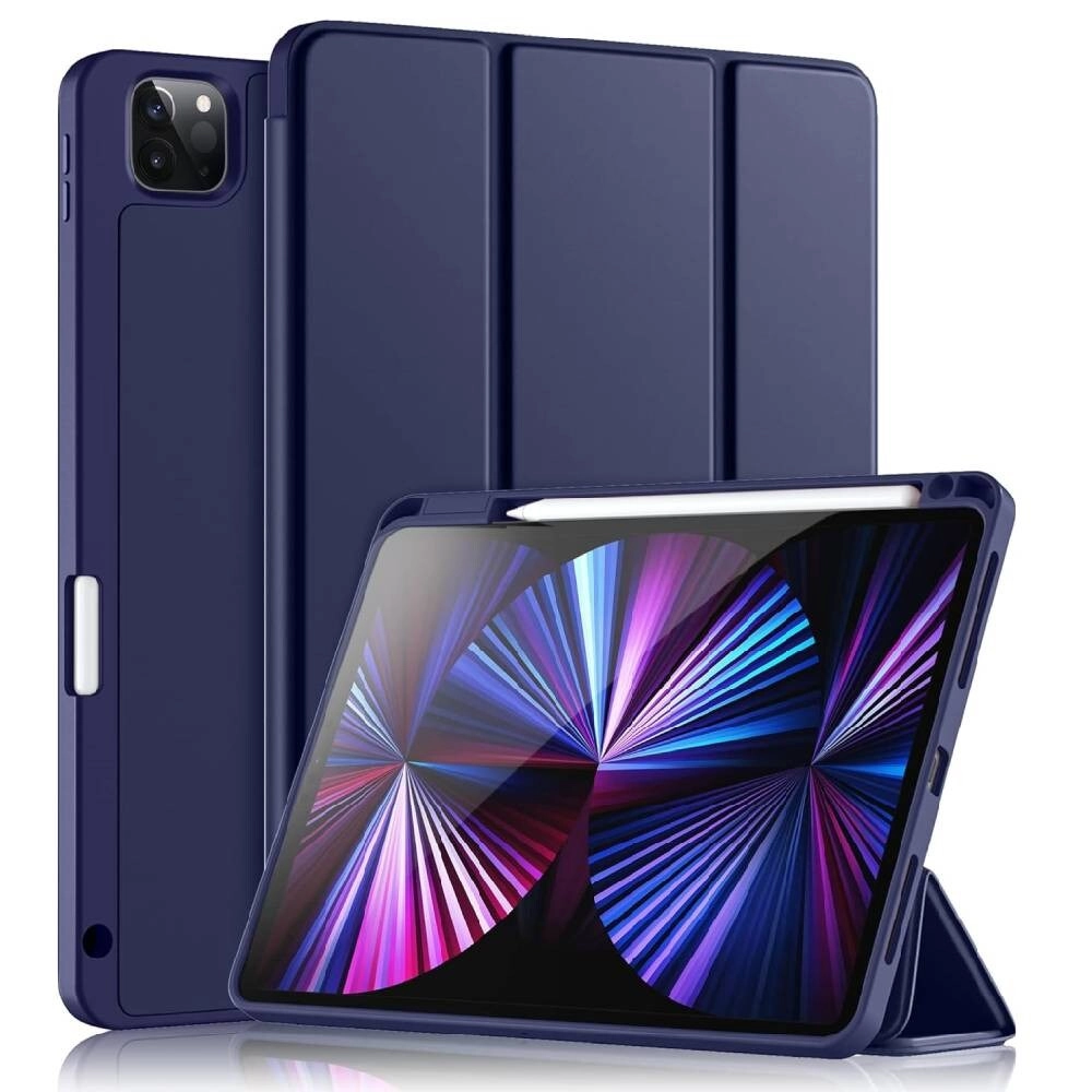 Akzun Trading Trifold Stand Case with Pencil Holder for iPad Pro 11-inch (3rd/2nd generation, 2022/2021/2020)