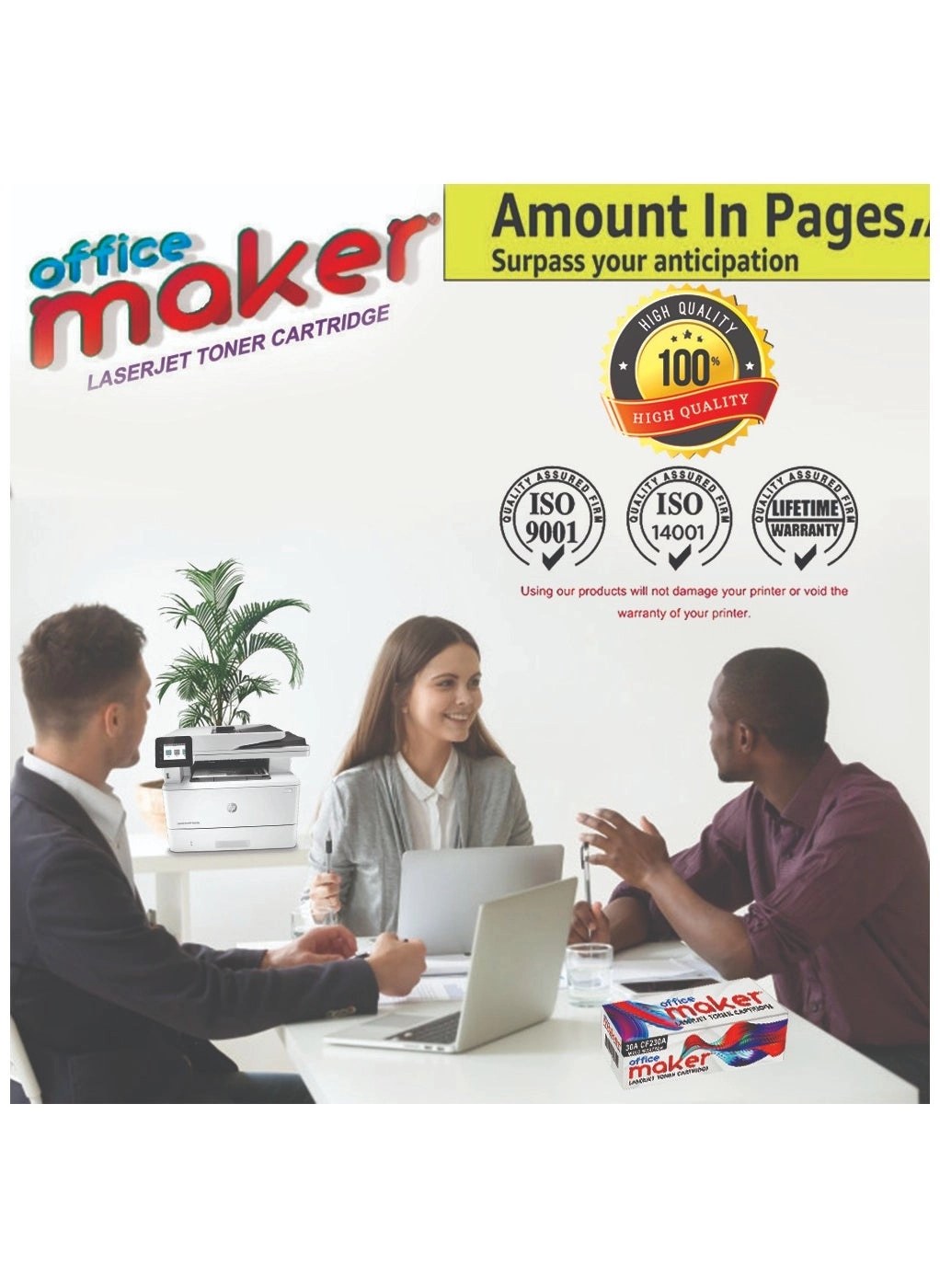 CF410A - Black Cyan Magenta Yellow Pack