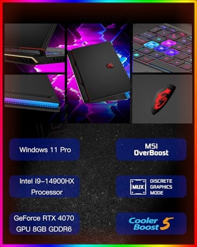 Raider GE68HX - 16'' i9-14900HX 32GB DDR5 1TB SSD