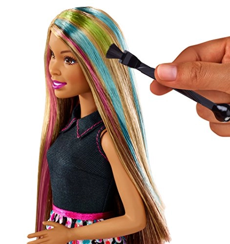 Rainbow Sparkle Hair Doll - 7.5 inches hair Sparkle Gel Comb Ages 5+