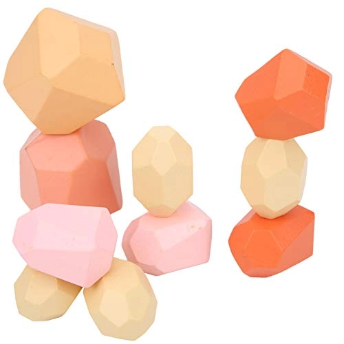 Wooden Stacking Stones - 3 years+ 10 pieces