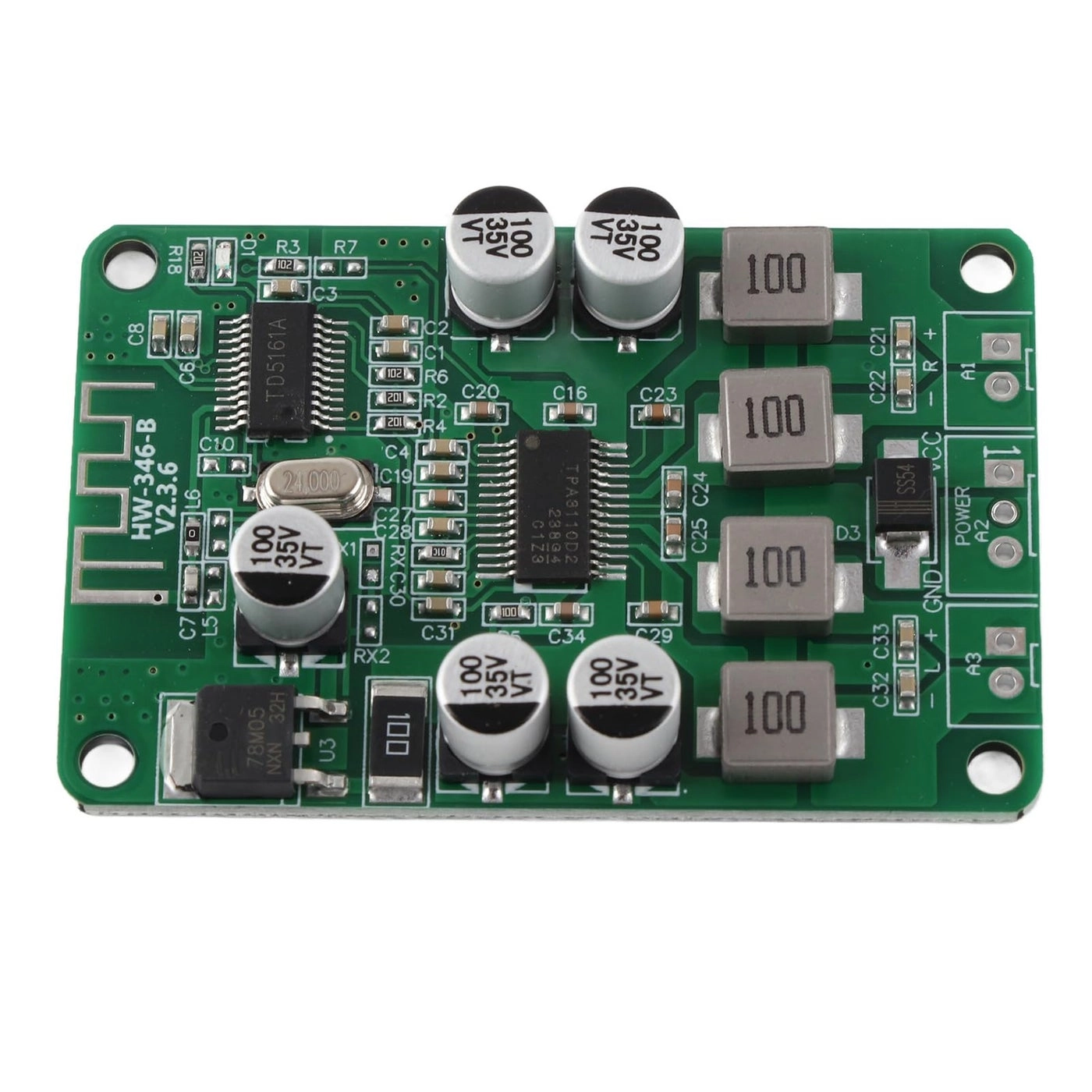 Audio Amplifier Board - Dual Channel 15W+15W
