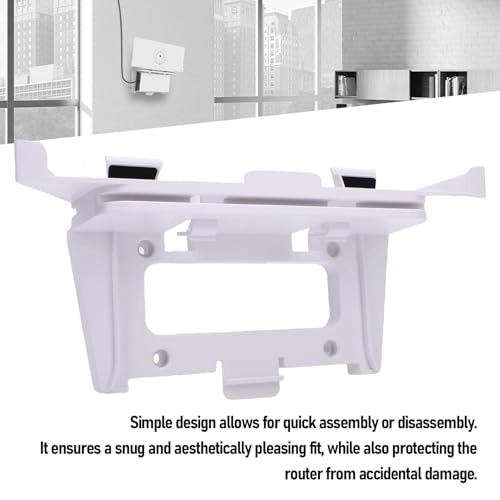 Router Power Supply Bracket Holder - Space Saving Wall Mount Ventilation