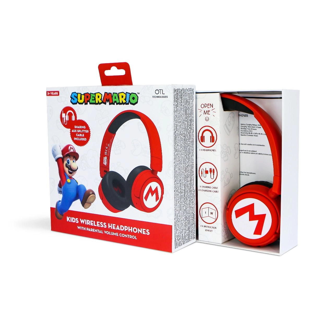 Super Mario Logo Kids - Wireless Headphone