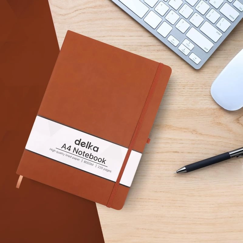 A4 Notebook A4 Hardcover - Lined 80 Sheets