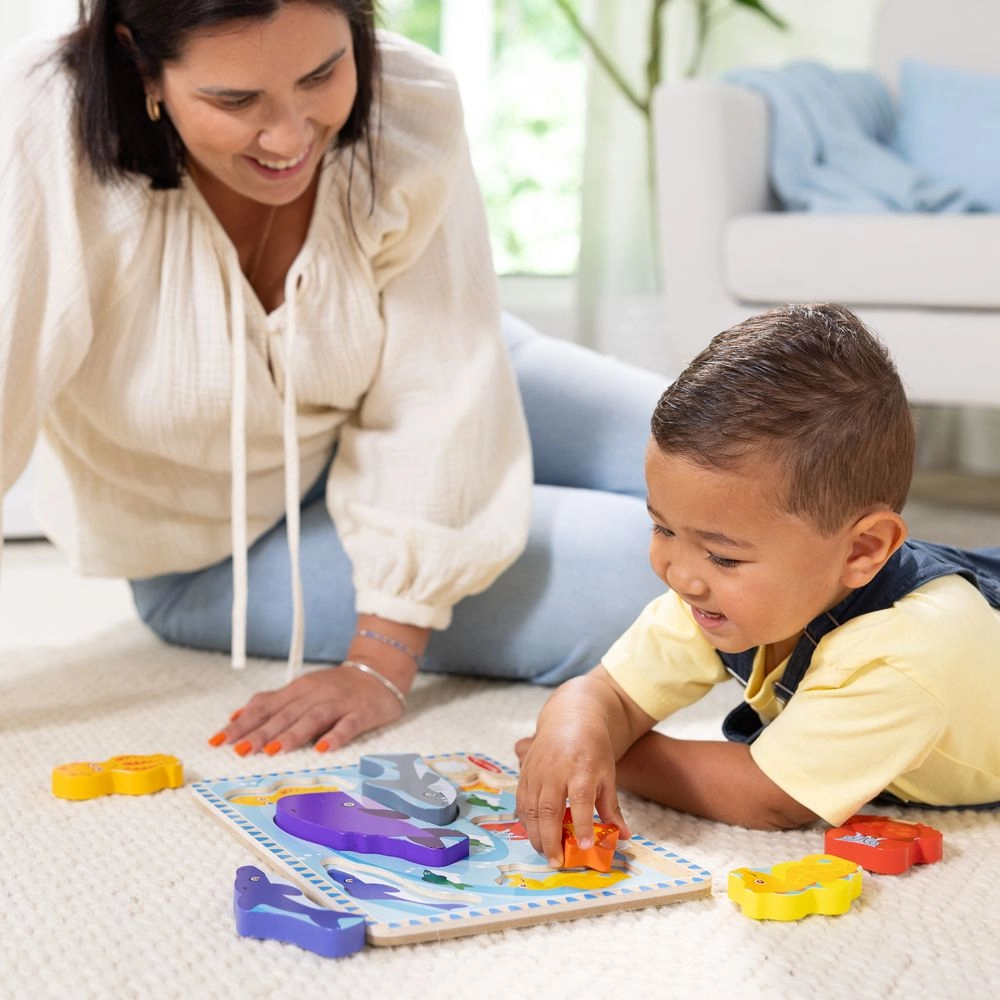 Wooden Chunky Puzzle Set - Suitable for 2 years & above 7-piece