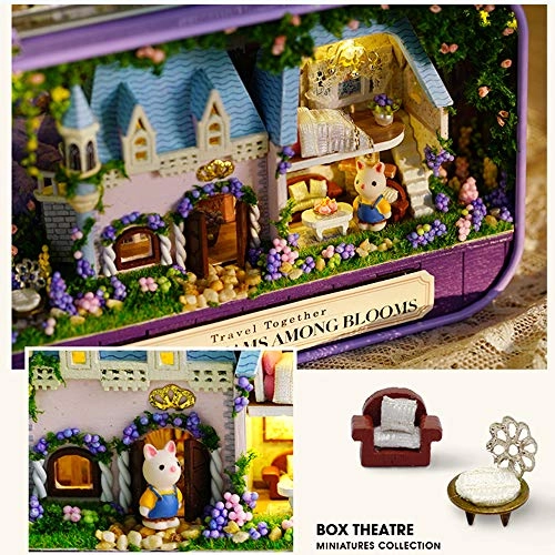 Box Theatre Doll House - Sweet Dreams Among Blooms 1:48 scale
