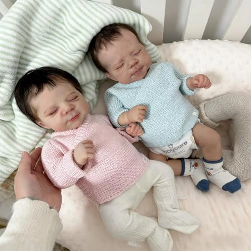 Reborn Baby Doll - Twins 20 inch Vinyl Girl Ages 3+