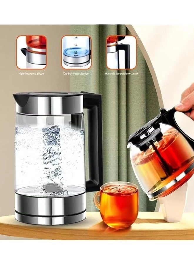 Electric Kettle + Glass Teapot