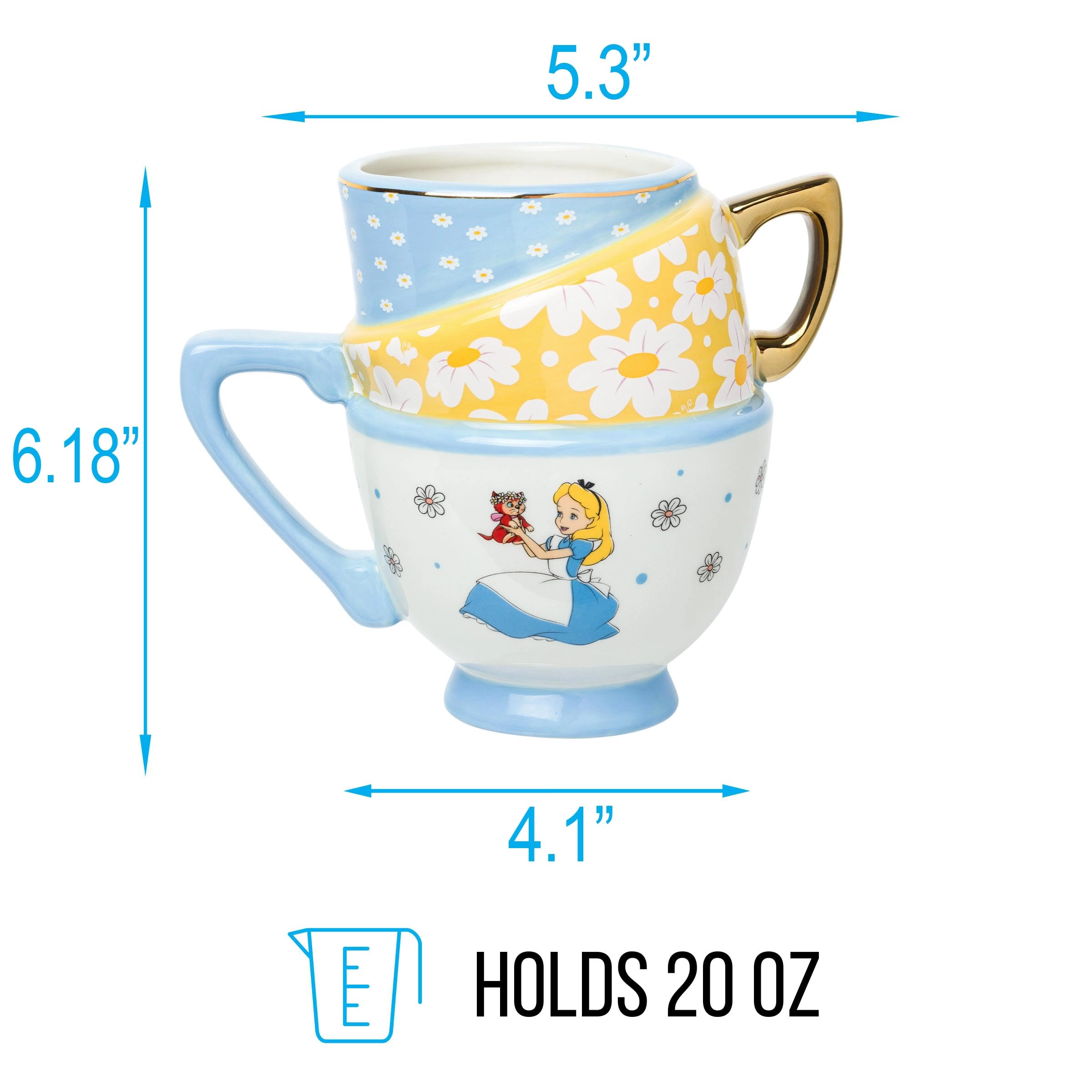 Alice in Wonderland and Dinah Mug - 1 pcs