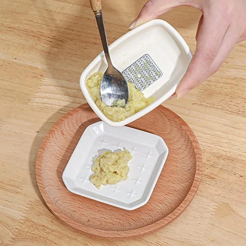 Mini Food Grinder - Portable Hand-Powered White
