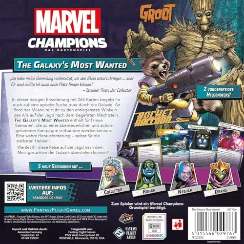 Marvel Champions The Card Game: Galaxy'S Most Wanted Campaign Expansion