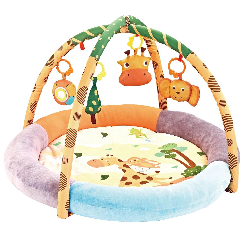 Little Angel Baby Round Comfy Play Mat Activity Gym - Giraffe 0 month