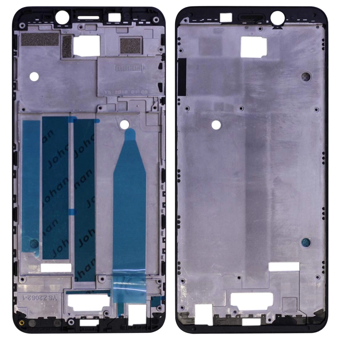 Middle Frame Bezel Plate for Meizu M6s / Meilan S6 - Black