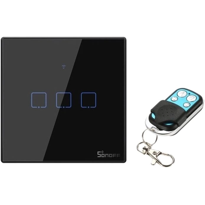 Sonoff T3UK3C-TX - 86 Wi-Fi Smart Switch RF433 Remote Control 3-Gang