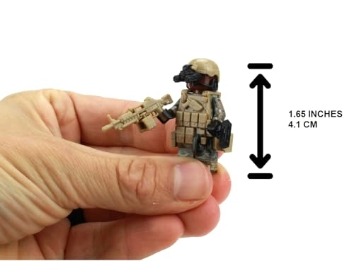 US Army Gunner African American Infantry Minifigure (BB-US-ARMY-GUNNER-AA-1.6)