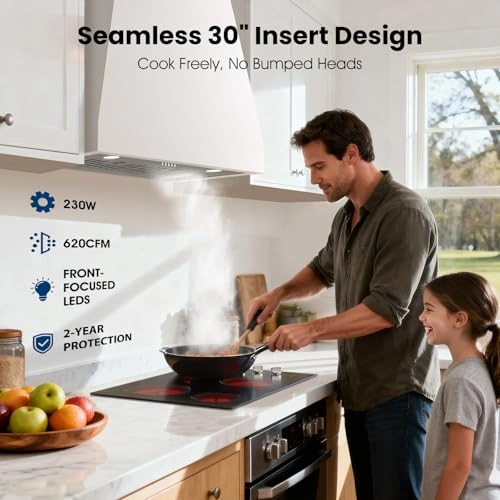 Range Hood Insert - 620CFM 30 Inch