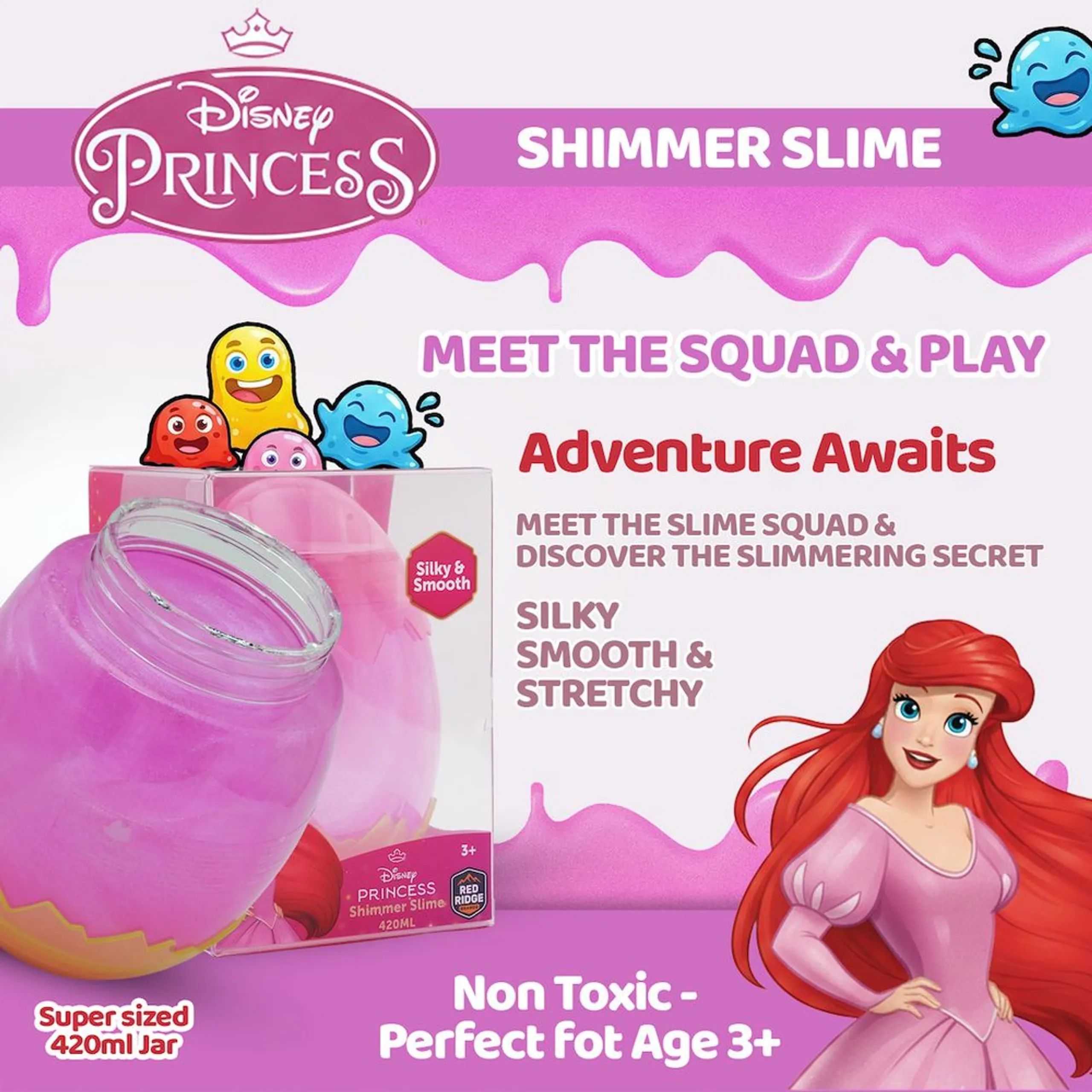 Disney Princess Shimmer Slime - 3 years+