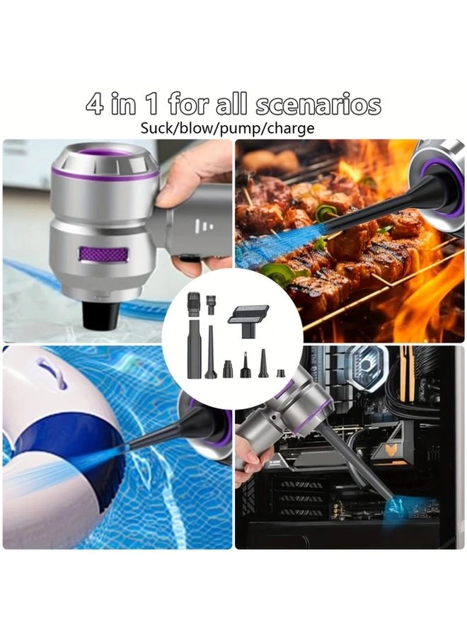 4-in-1 Wireless Handheld Vacuum Cleaner - 2000mAh