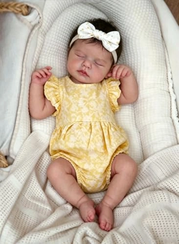 Reborn Baby Doll - 20Inch Full Body Silicone Vinyl Eyes Open Ages 3+