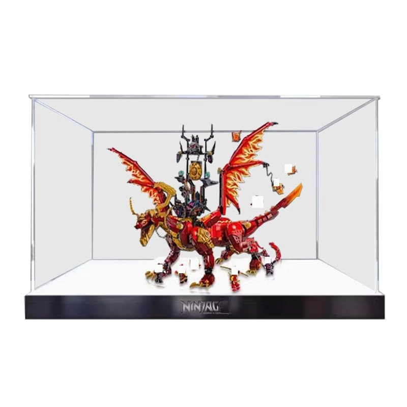 HCAEIOFJ Clear Acrylic Display Case - LegoNINJAGO