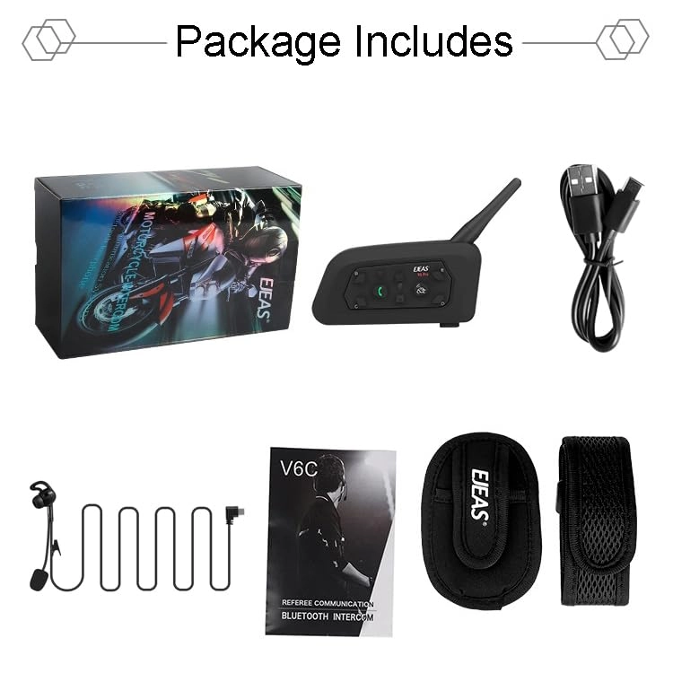 V6 - Bluetooth Intercom IP65 Waterproof