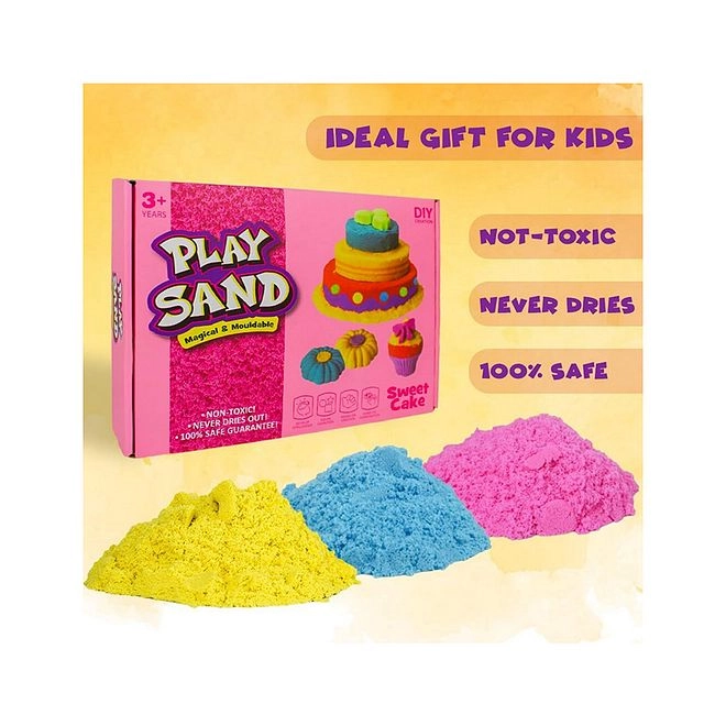 Magical Play Sand - Never Dries 14 Pieces Kit