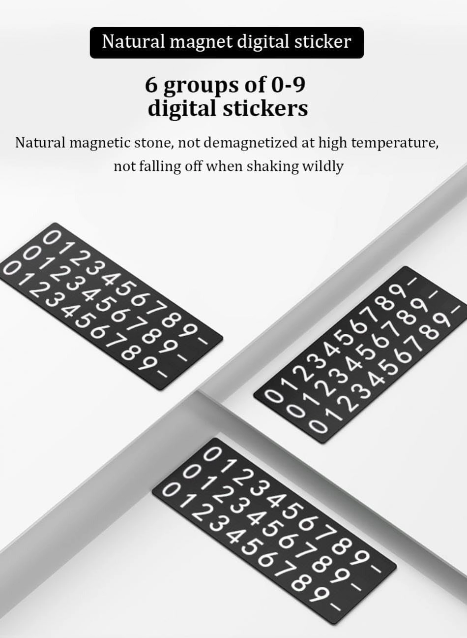 Temporary Parking Plate