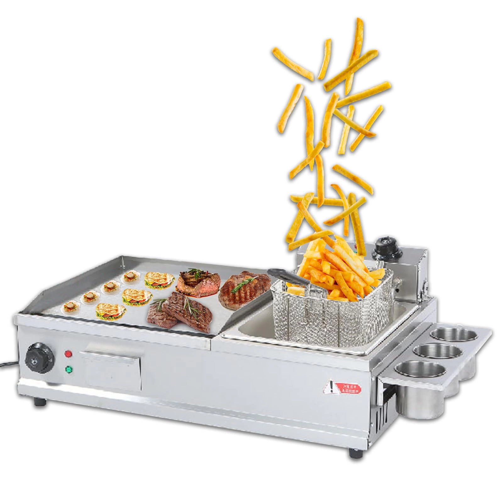 Electric Griddle - 35 x 40cm Deep Fryer