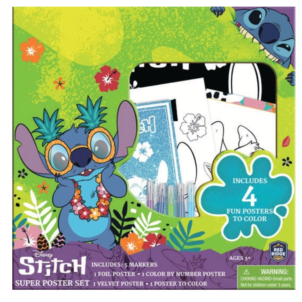 Disney Stitch Super Poster Activity Set - 3+ years