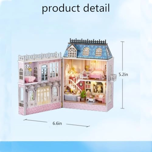 DIY Miniature Dollhouse Kit - Happy Manor 1:100