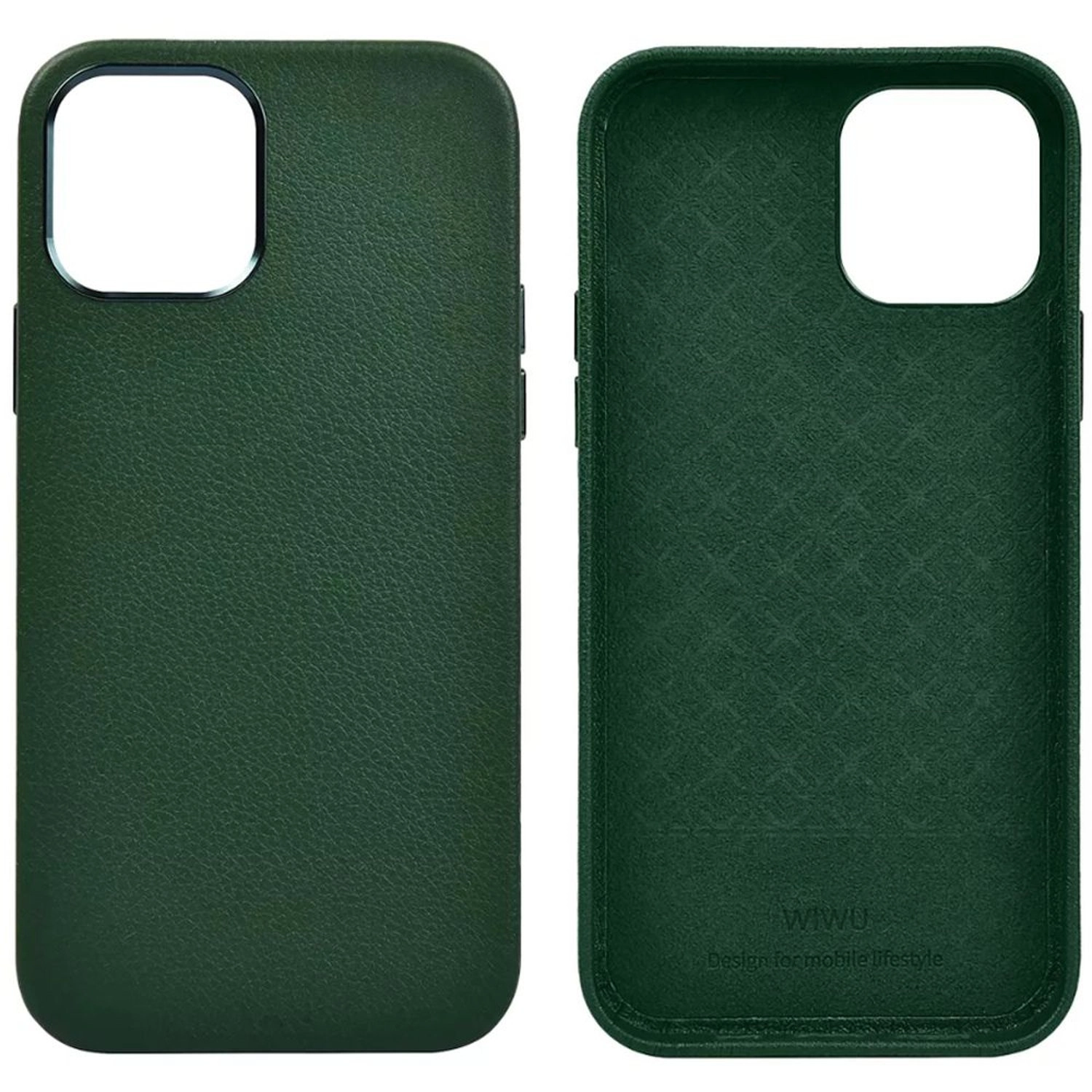 Calfskin Genuine Leather Case for iPhone 13 Pro