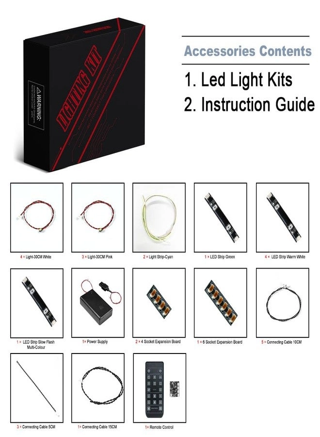 LED Light Compatible with Lego Friends 41757 Botanical Garden Building - Remote Control Lighting Kit