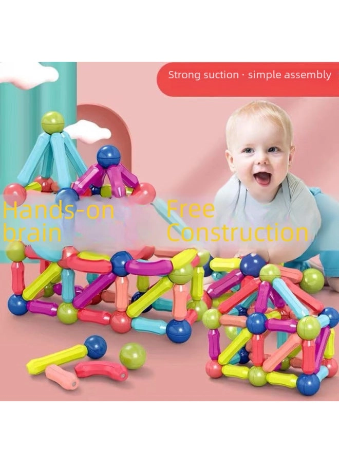 Magnetic Ball and Stick Building Set - 64pcs