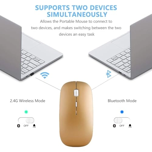 Wireless Bluetooth Gaming Mouse - USB